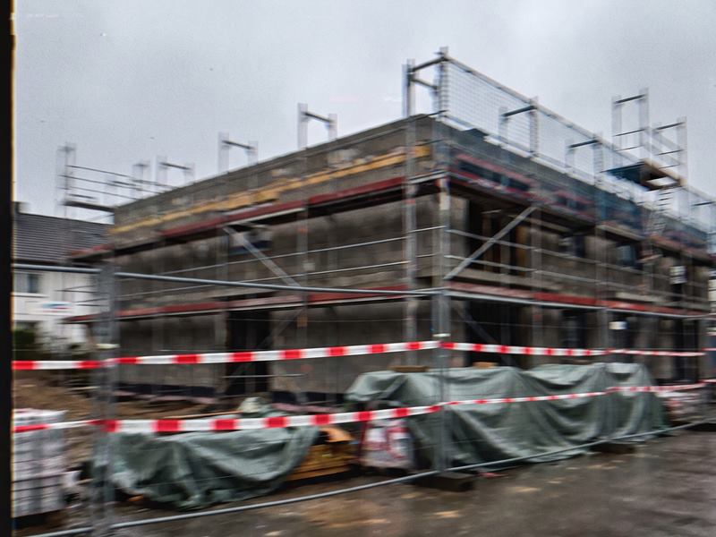 Baustellenfoto der Objektkontrolle